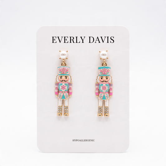 Nutcracker & Pearl Earrings