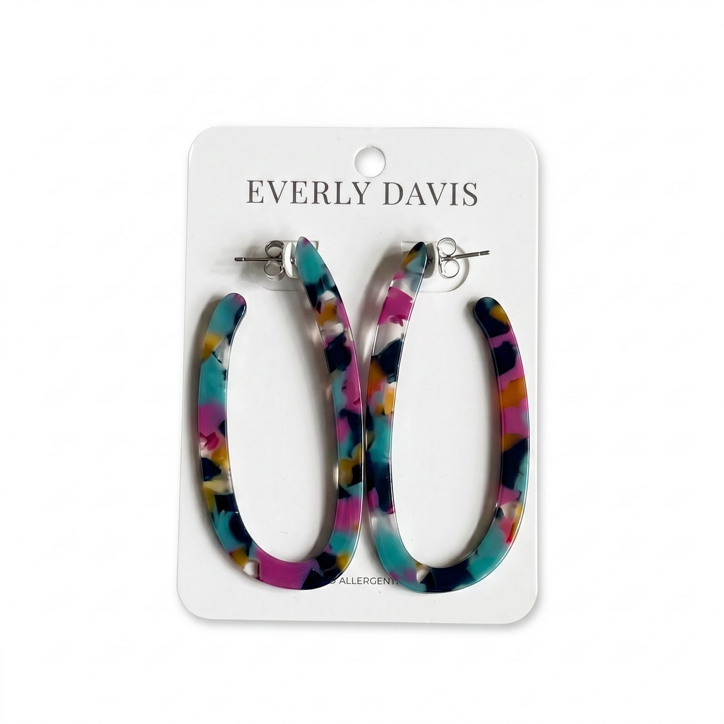 Davis Oval Hoop Earrings