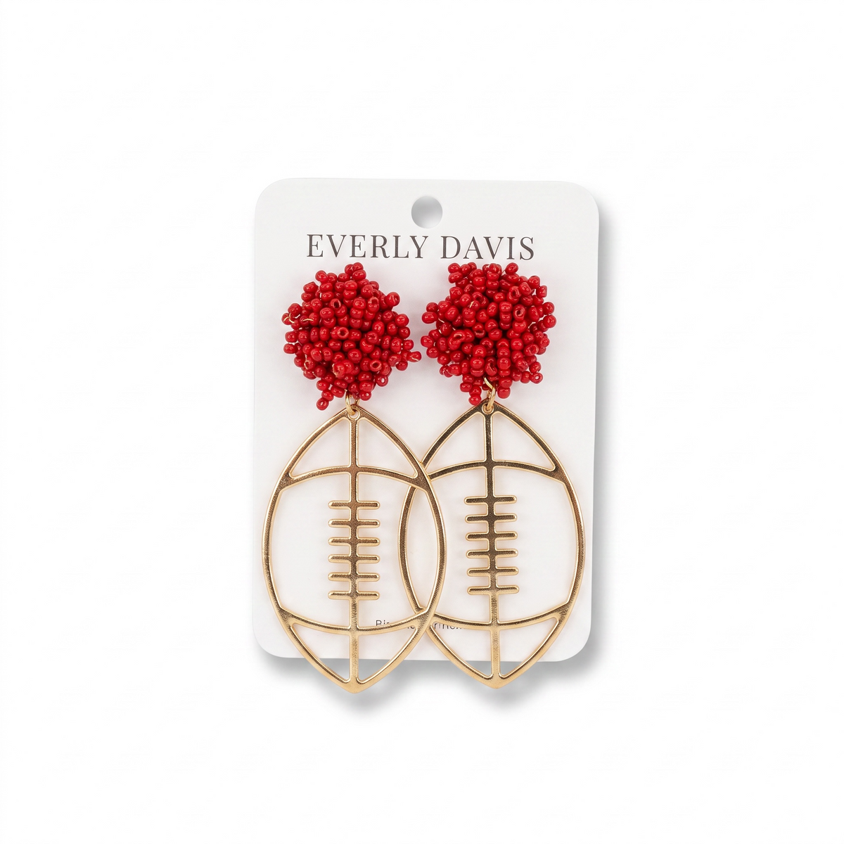Football Open Dangle Earrings