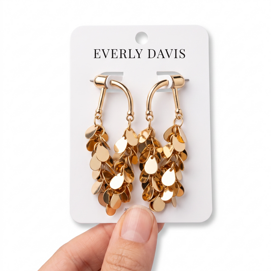 Fringy Metal Earrings