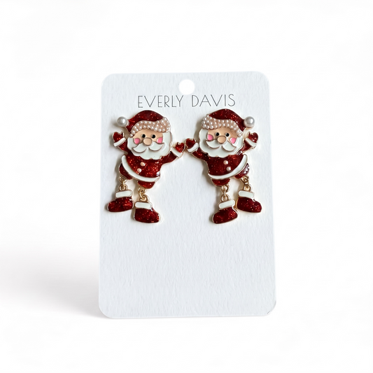 Santa Dangle Earrings
