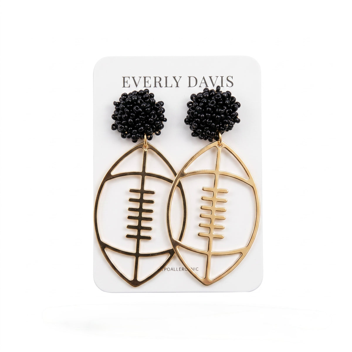 Football Open Dangle Earrings