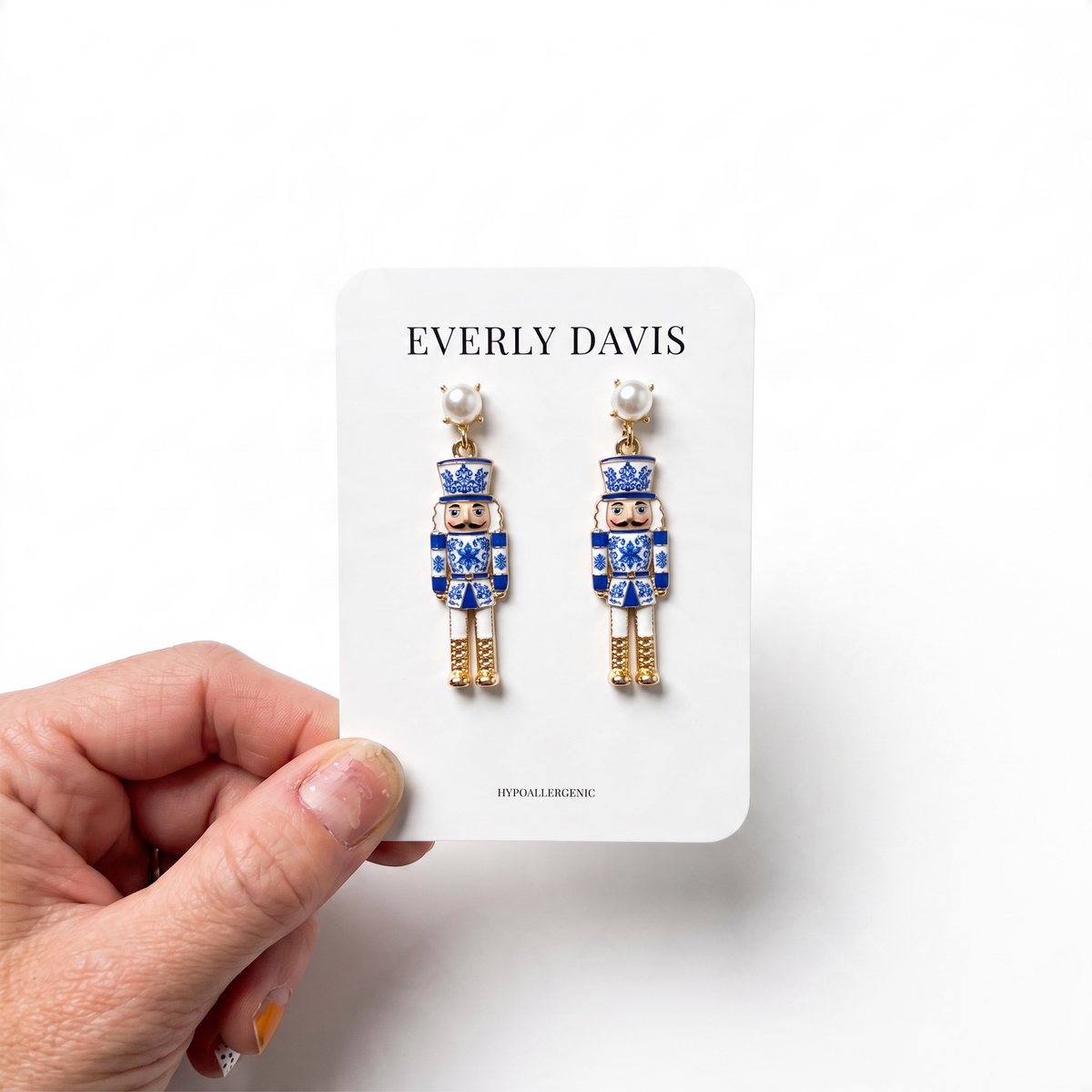 Nutcracker & Pearl Earrings