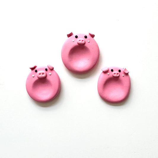 Pink Piggy Worry Stone