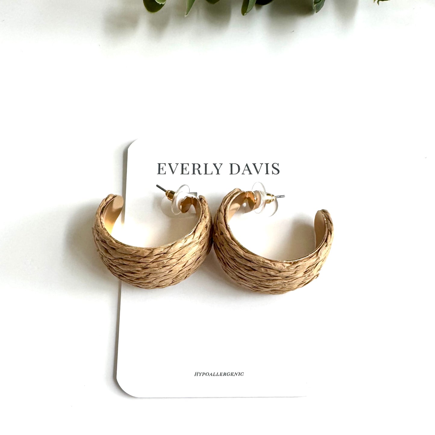 Raffia Hoops