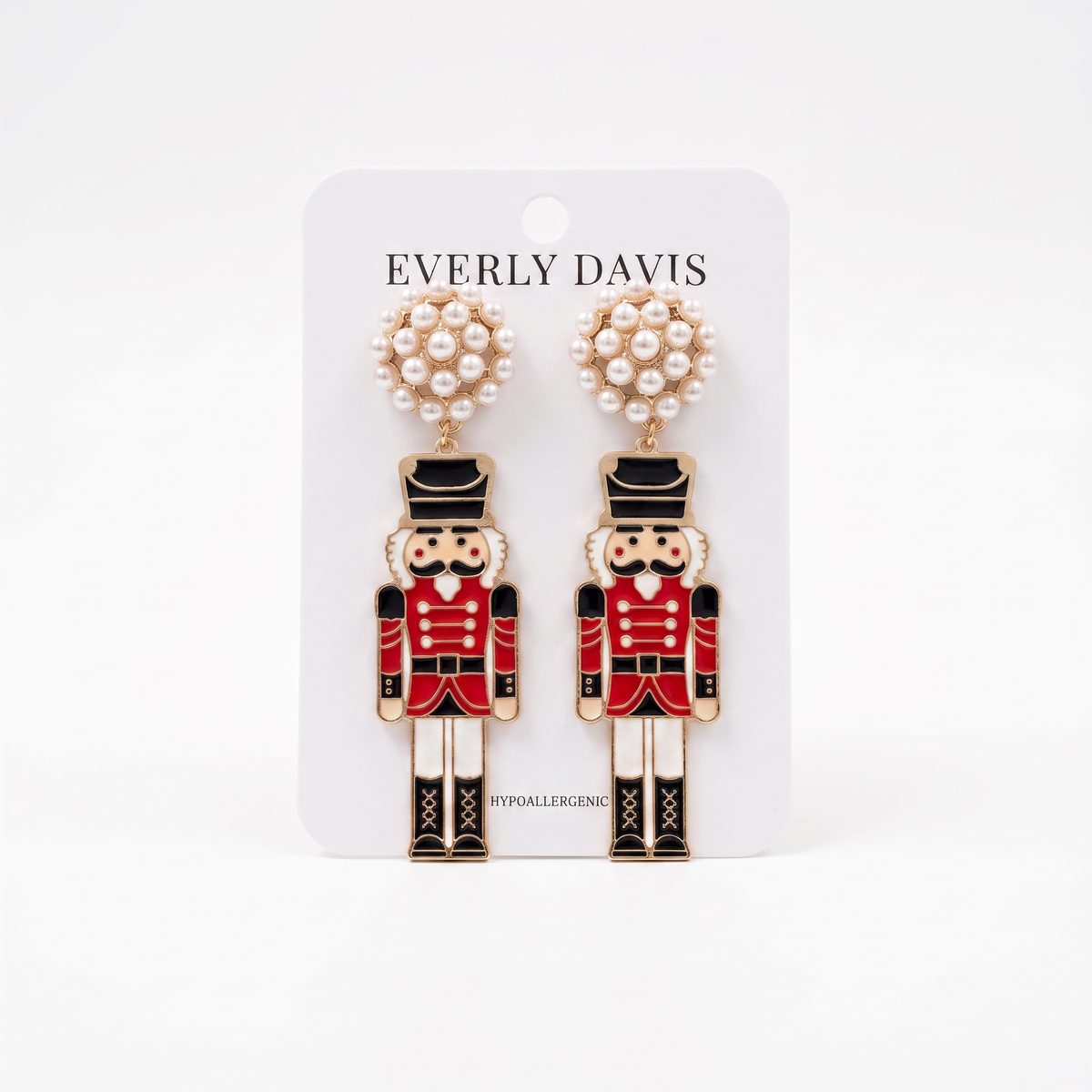 Metal Nutcracker Earrings