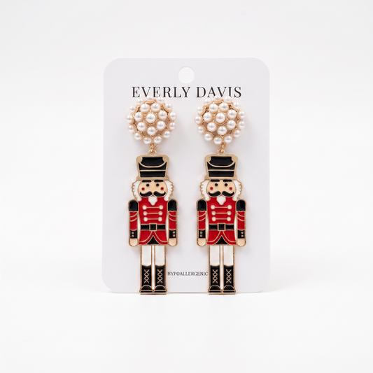 Metal Nutcracker Earrings