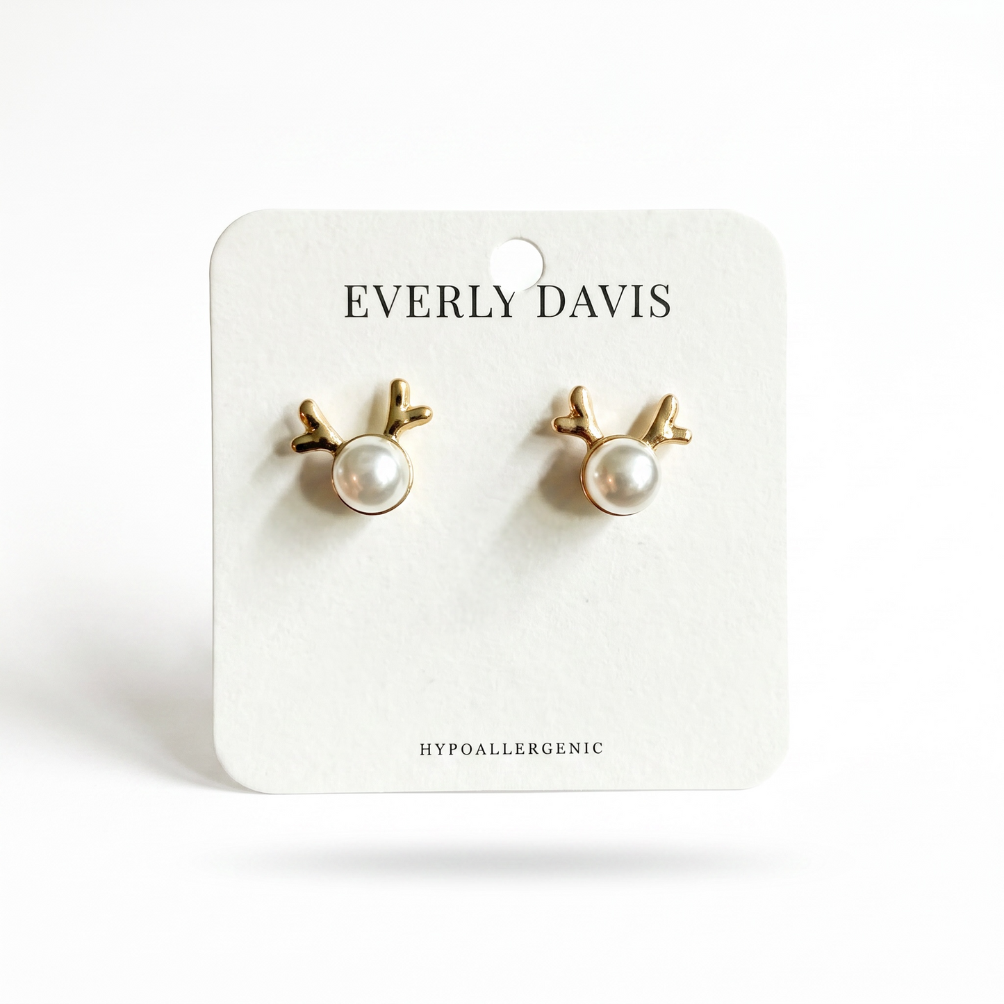 Pearl Deer Earrings