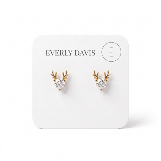 Christmas Deer Stud Earrings