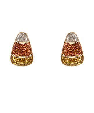 Glitter Candy Corn Studs
