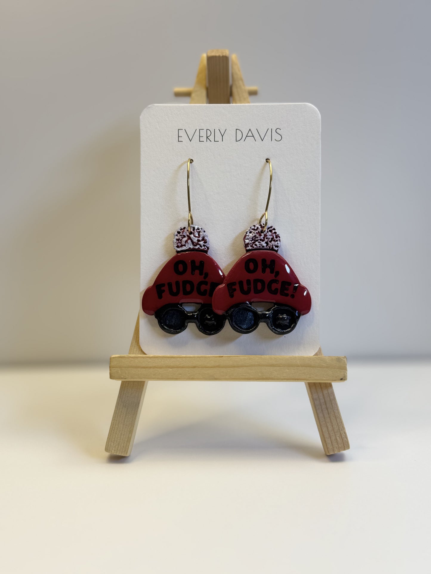 Oh, Fudge Christmas Earrings