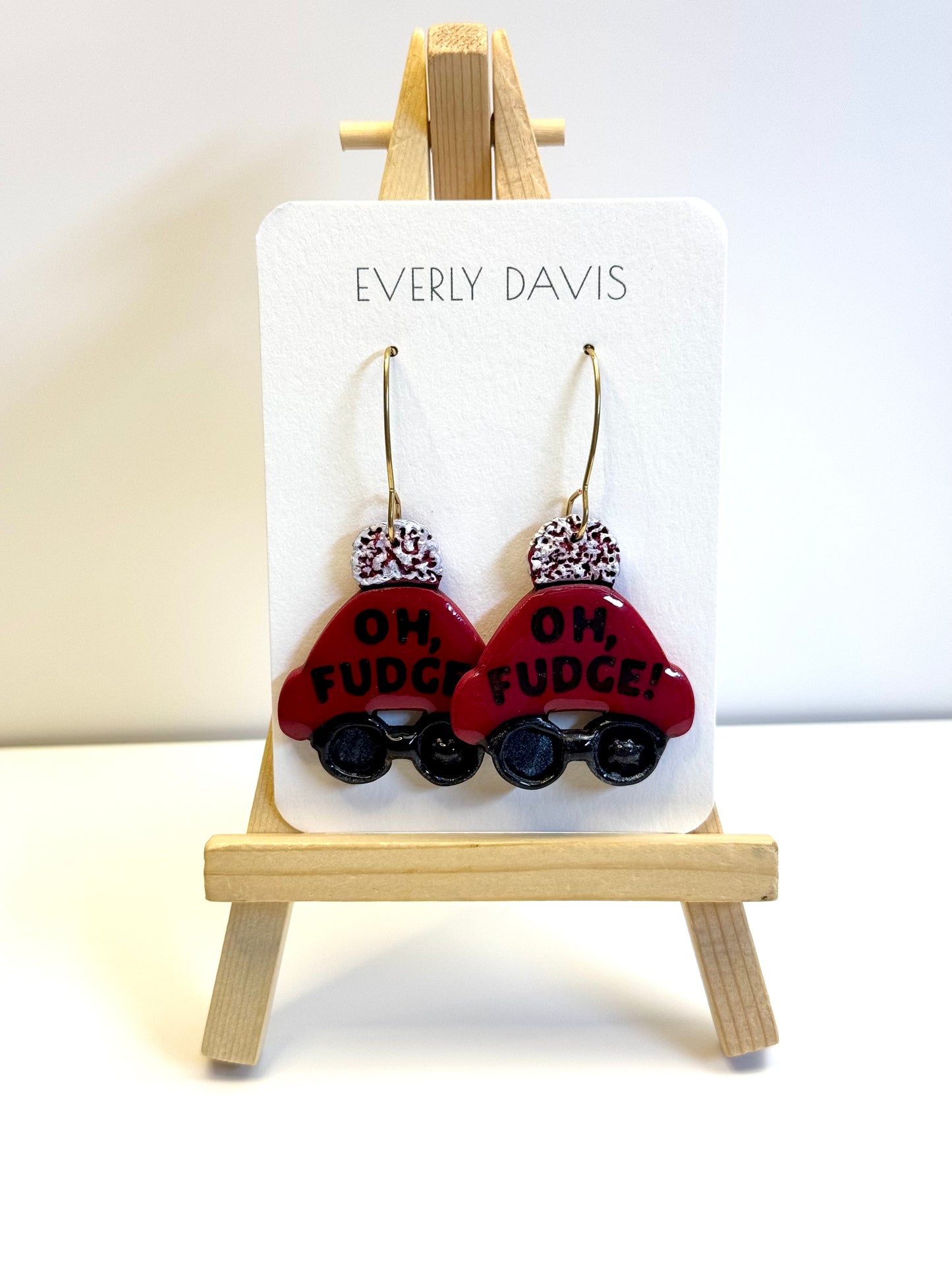 Oh, Fudge Christmas Earrings