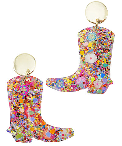 Sparkled Cowboy Boot