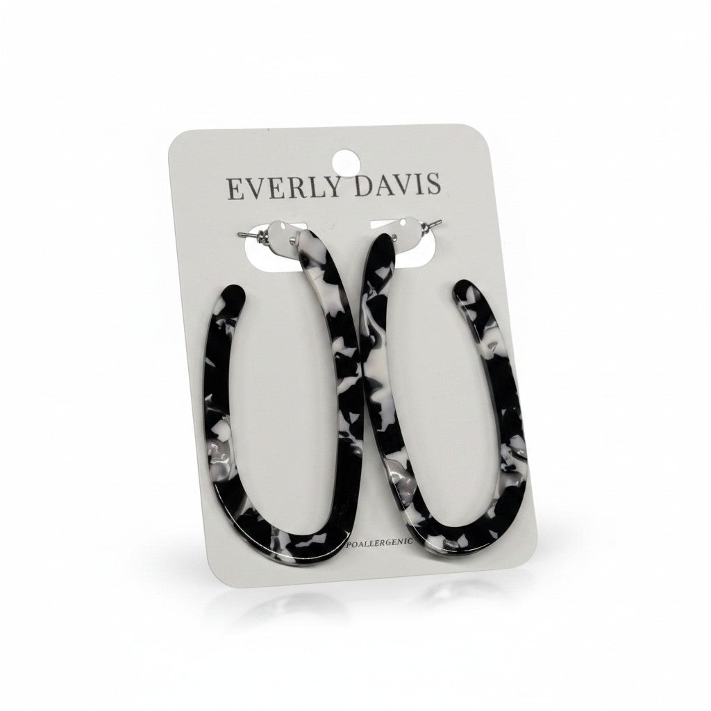 Oval Resin Hoops