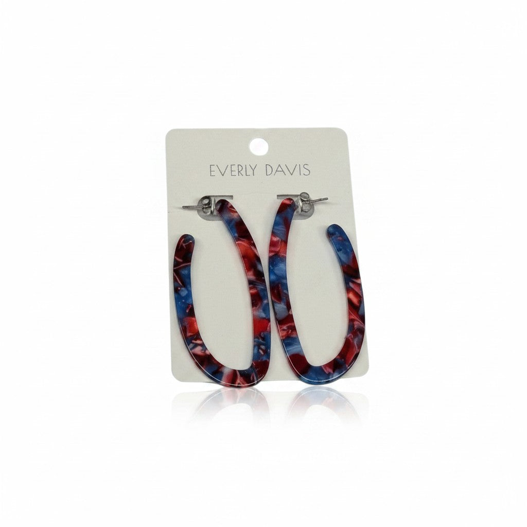 Oval Resin Hoops