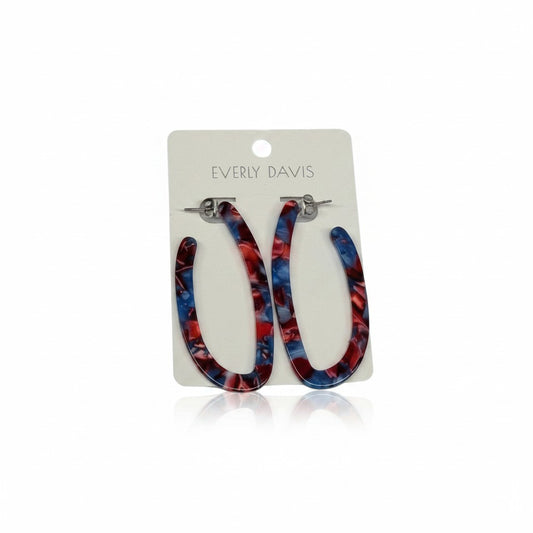 Oval Resin Hoops