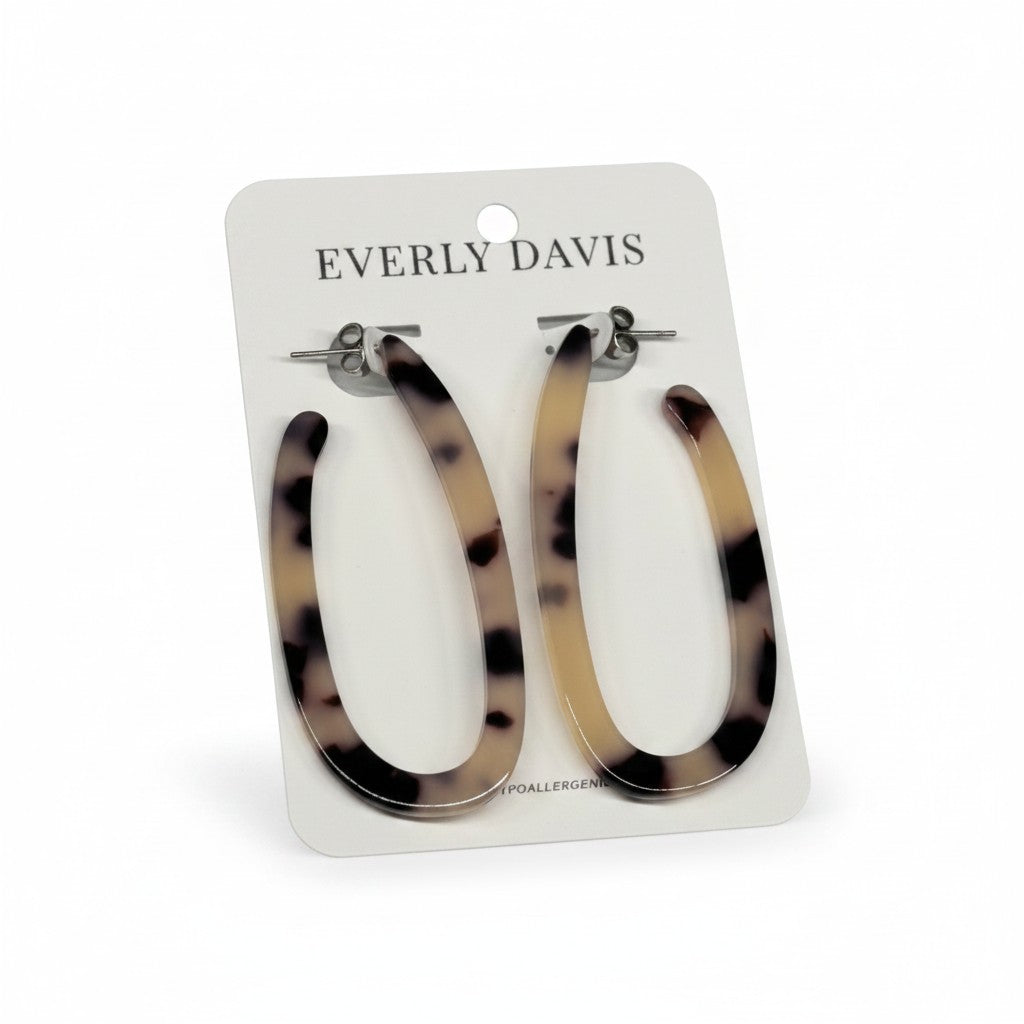 Oval Resin Hoops