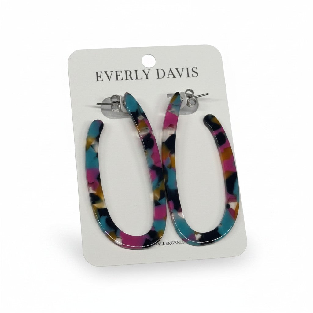 Oval Resin Hoops
