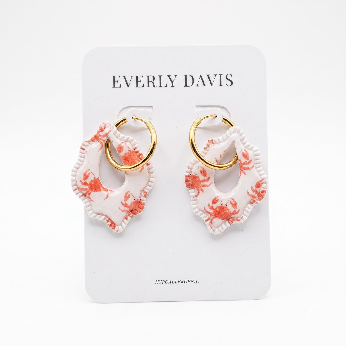 Glossy Crab Earrings