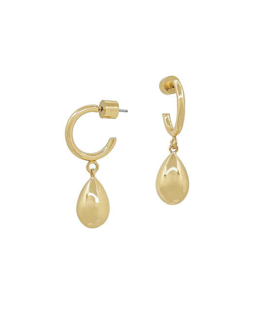 Small Hoop Teardrop Earring