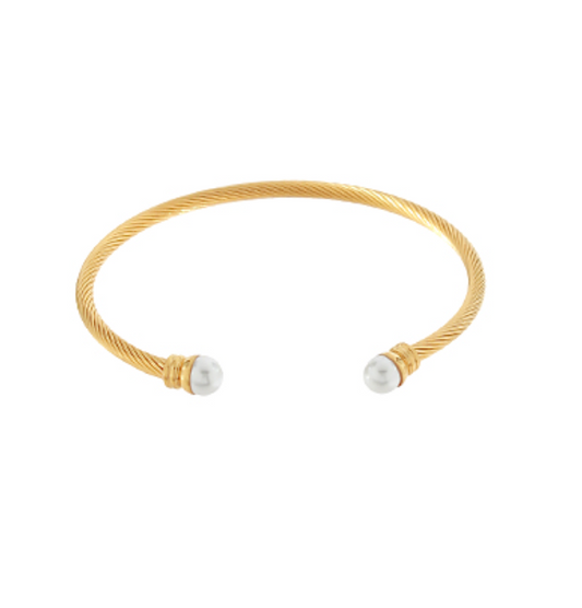 Pearl Coil Bracelet