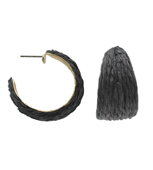 Raffia Hoops