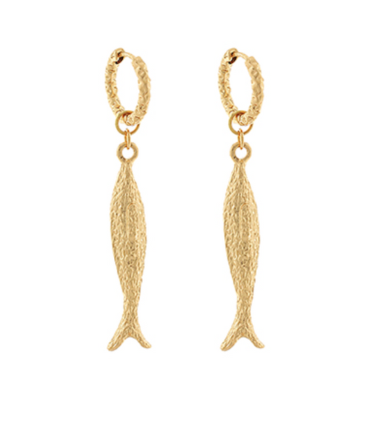 Fish Huggie Hoop Earrings