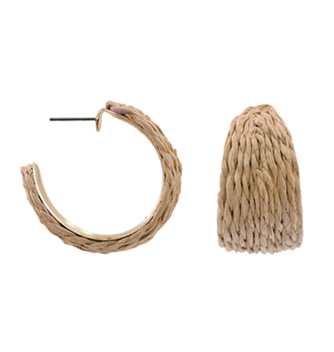 Raffia Hoops