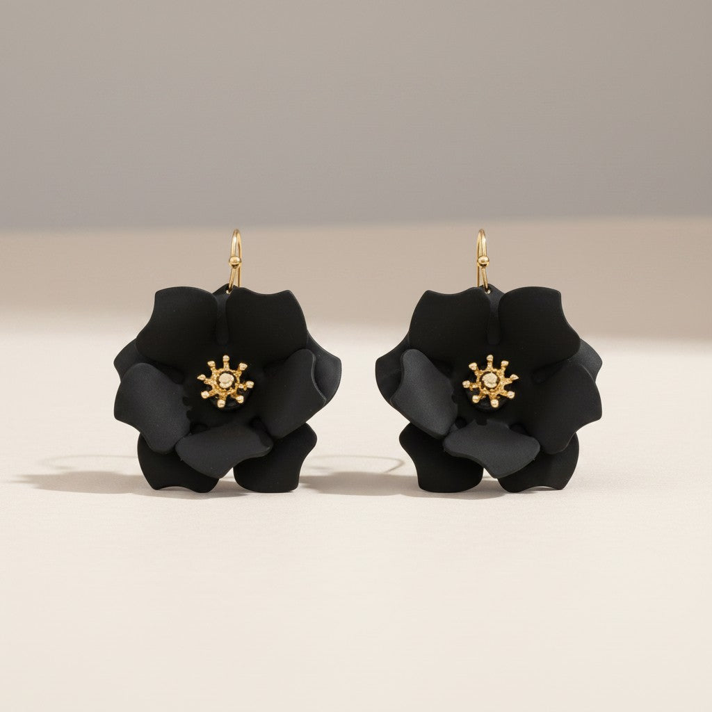 Colored Flower Earrings