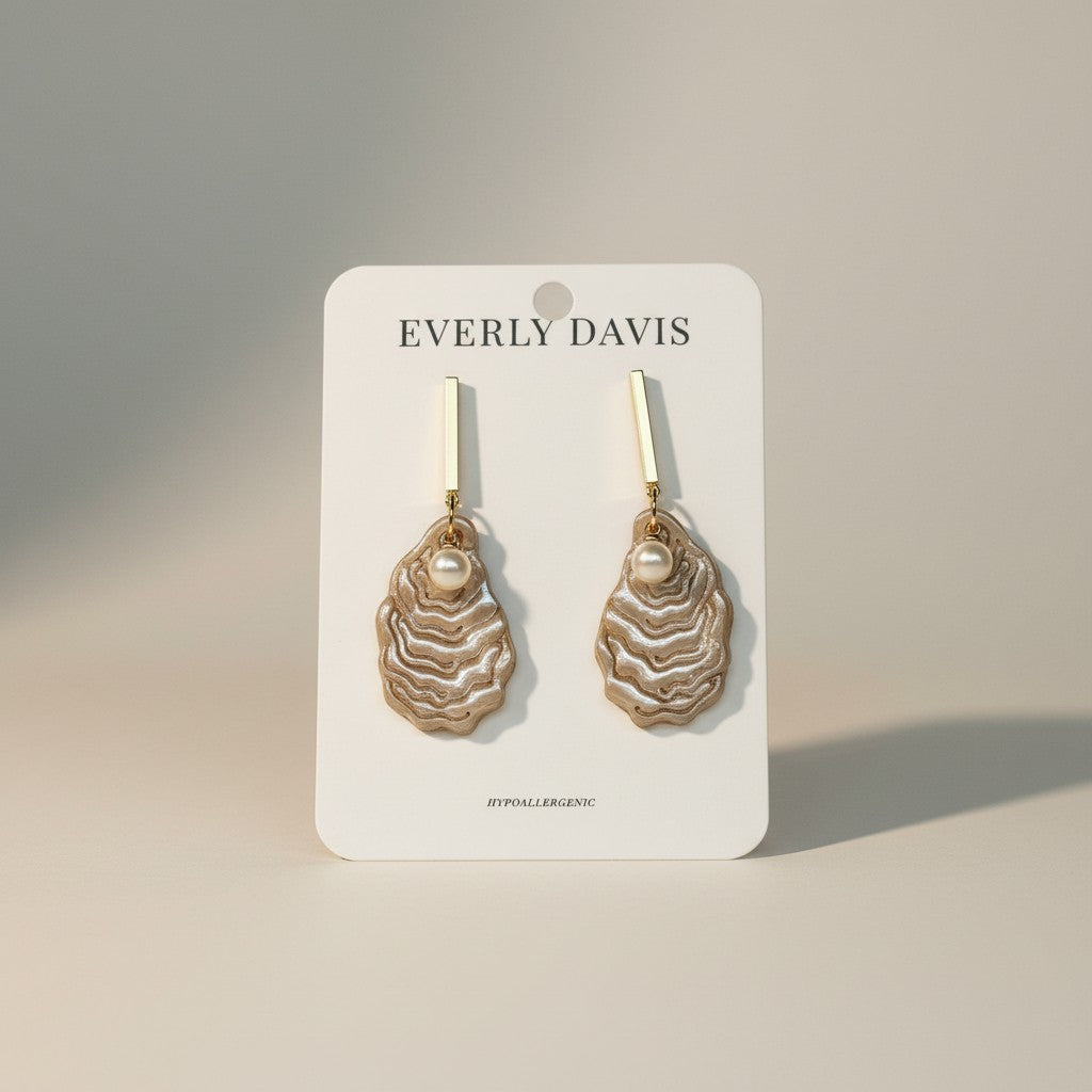 Oyster Shell Dangles