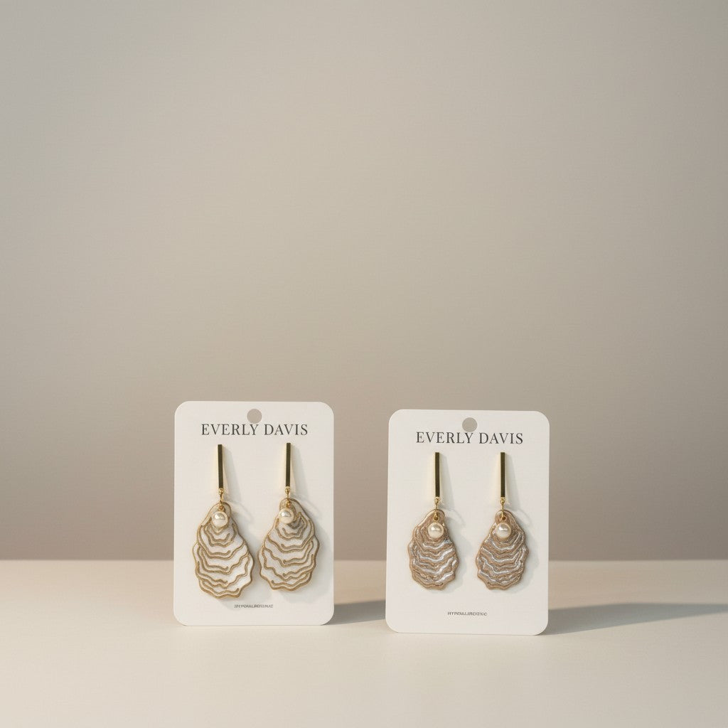 Oyster Shell Dangles