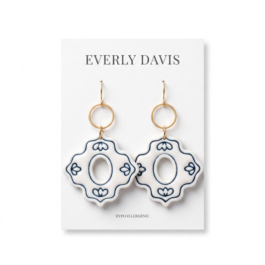 Imprinted Whimsey Shapes Earrings
